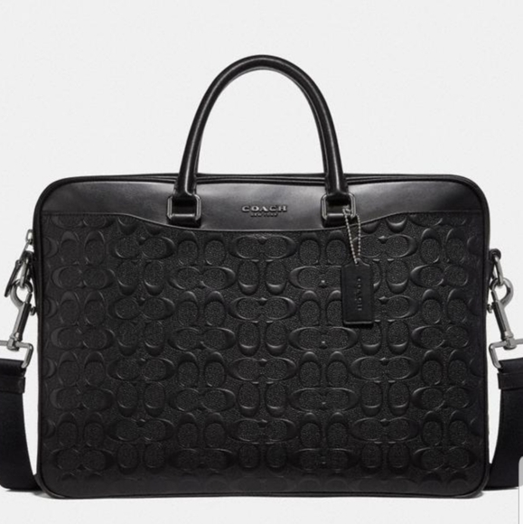 COACH Signature Briefcase Computer Laptop Bag NWT AUTHENTICITY GUARANTEE - Picture 1 of 8
